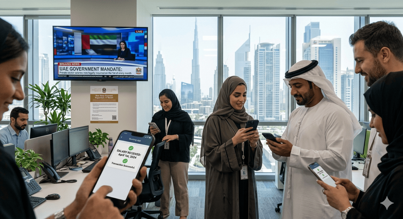 UAE Mandates Private Companies to Pay Employee Salaries on the First Day of Every Month